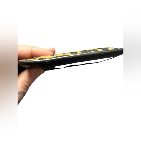 Coach Wild Heart Mini Skinny ID holder Leopard Print Keychain Wallet card holder - Picture 7 of 8